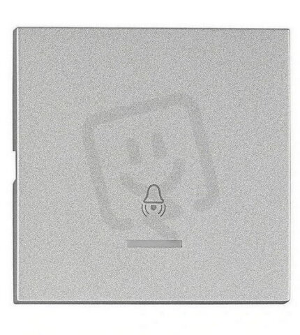 Kryt spínačů a ovladačů s průhledem, symbol zvonek, stříbrný SCHRACK EV122210--