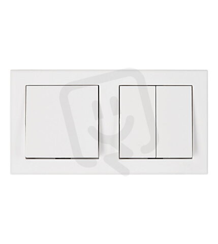 Set spínače č.1 a přepínače č.5, šroubové svorky, bílý SCHRACK EV106201B-