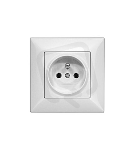 Set zásuvky ČSN, šroubové svorky, bílá SCHRACK EV106150A-