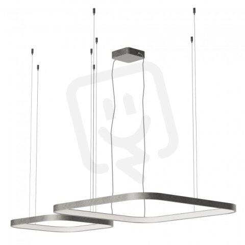 Závěsné svítidlo ORION SU LED 500+750 96W CCT 2700/3000/4000K FOGGY NICKEL (SQ)