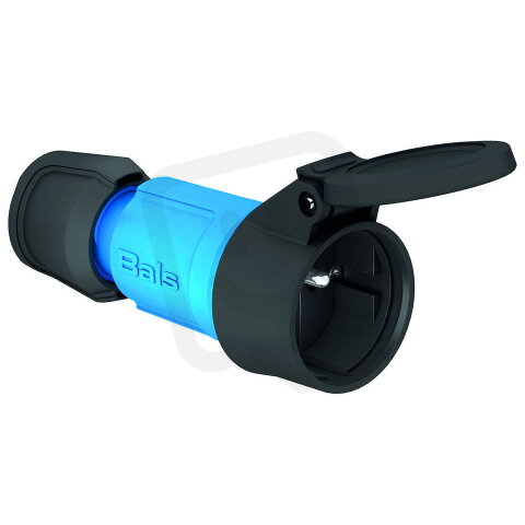 Spojka CZ + víčko modrá 16A 3p 230V IP54, max. do 3 x 4 mm2 BALS 7490