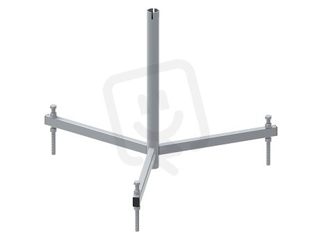 Tříramenný stojan na jímací tyč, L600mm, průměr 40mm, StZn GROMTOR 510112