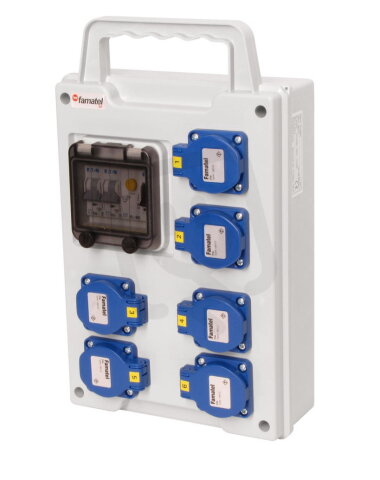Zásuvková skříň EB 600000.1 /4M EasyBOX IP44 jištěná s chráničem 25/2/003 EB373