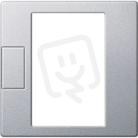 Centrální deska, Merten System M, pro termostaty, aluminium, matný plast