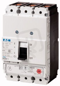 Eaton 265726 Jistič, 3pól, bez tepel.spouště, Icu=25kA, In=40A NZMB1-S40