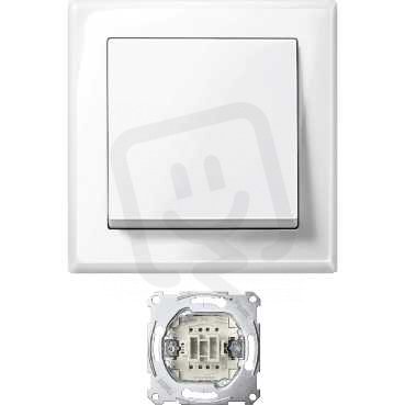 Merten Jumbo přepínač střídavý řaz. 6 10 A Polar komplet SCHNEIDER MTN3341-1419