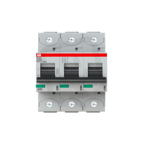 S803S-UCB20 jistič char. B 3P 20A 750V DC Icu 50kA ABB 2CCS863001R1205
