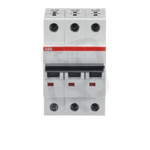 S203M-C6 3 fázový jistič 6 A char. C 10kA ABB 2CDS273001R0064