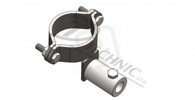 DIH-T 01 Držák izolovaného hromosvodu-trubka 1/2'' DT TECHNIC 450070