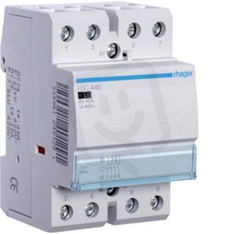 Stykač 40A, 4S, 230V AC /ES440/ HAGER ESC440