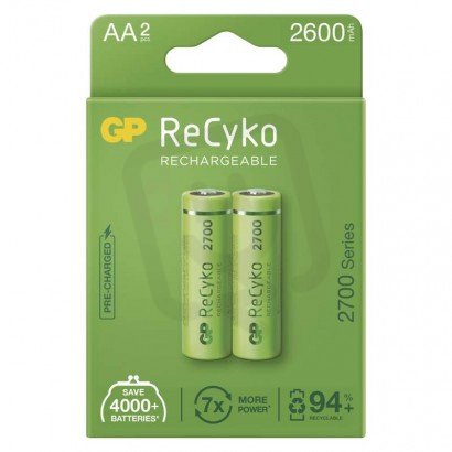 GP nabíjecí baterie ReCyko 2700 AA (HR6) 2PP /1032222270/ B2127