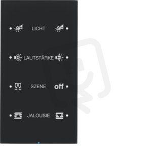 Dotykový sensor 4-násobný komfort R.3 sklo, černá BERKER 75144155