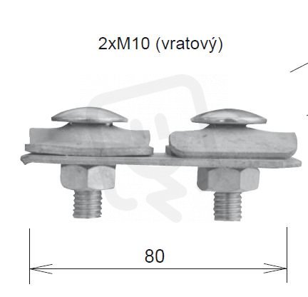 Zkušební svorka SZ Uni 2xM10, N Kovoblesk 23788