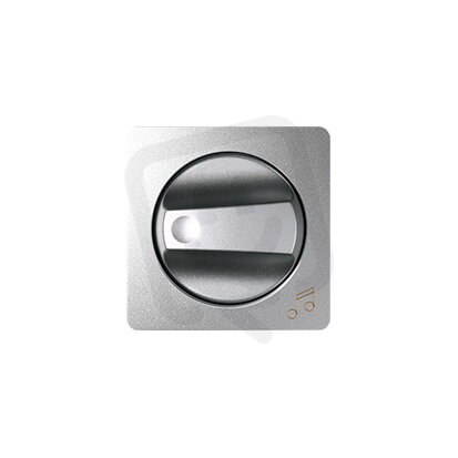 Kontakt Simon 82055-93 kryt s otočným ovladačem hlasitosti, hliník