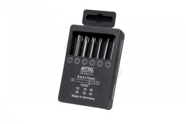 Rittal 4053410 AS Sada průmyslových bitů, 6 kusů, Torx