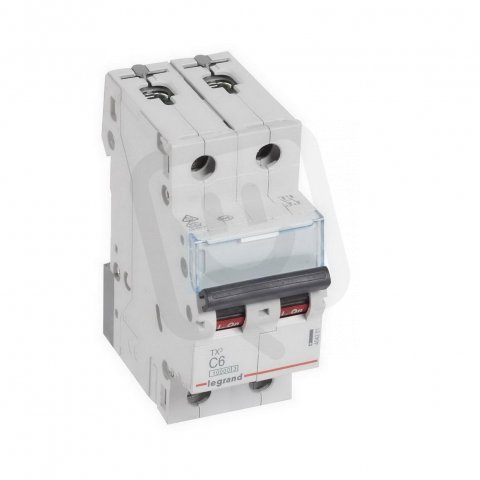 TX3 JISTIČ, 2 PÓLOVÝ, CHAR. C, 6A 10000A LEGRAND 404201