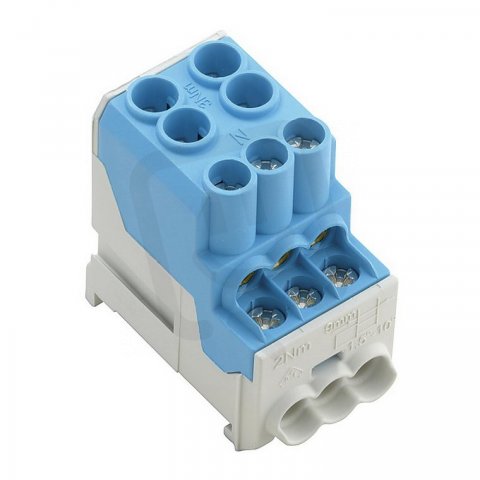 Svorka k rozvádění napájení WPD 100 2X25/6X10 BL WEIDMÜLLER 1561920000