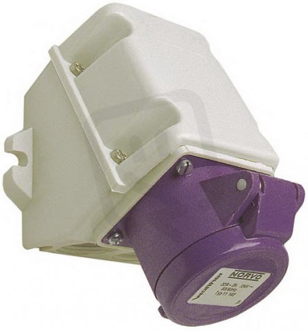 Walther 11150 Nástěnná zásuvka NORVO 32A 3P 24V 0h IP44