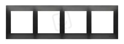 Rámeček 4-násobný Simon 54 Premium, IP20/IP44, černá matná KONTAKT SIMON DR4/49