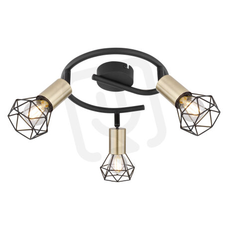 Stropní svítidlo XARA I černá 3xE14, max. 40W 230V GLOBO 54802S-3AB