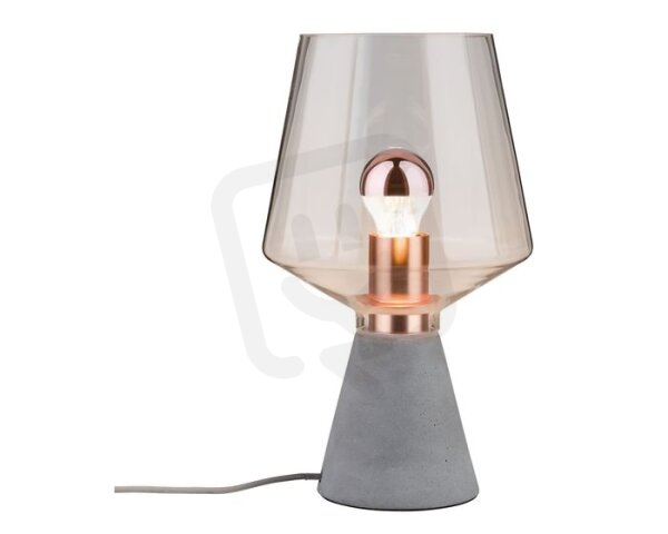 Stolní lampa Neordic Yorik sklo/beton/měď 796.65 PAULMANN 79665