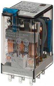 Průmyslové relé, DIN, 3P/10A, 24V DC, MA_LED_OD FINDER 55.33.9.024.0090