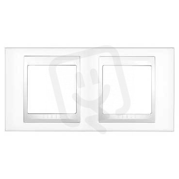 Unica Plus Krycí rámeček dvojnásobný, Polar SCHNEIDER MGU6.004.18