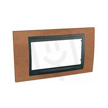 Schneider MGU66.104.2M2 Krycí rámeček Top čtyřmodulový, Cherry/grafit