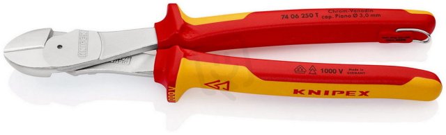 Silové boční štípací kleště 250 mm KNIPEX 74 06 250 T