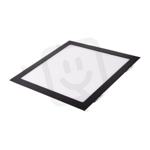 BSN24-LED panel 24W-CW studená bílá čtverec černý T-LED 102121