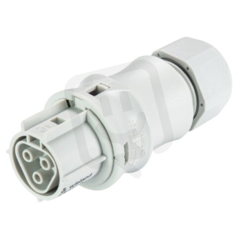 konektor na kabel 3-pól, samice, průměr kabelu 10-14mm, IP66/68, bílý, ATEX