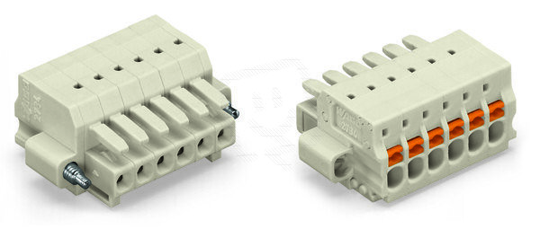 Pružinová svorka Push-in CAGE CLAMP sv.šedá 1,5mm2 8pól. WAGO 2734-108/107-000
