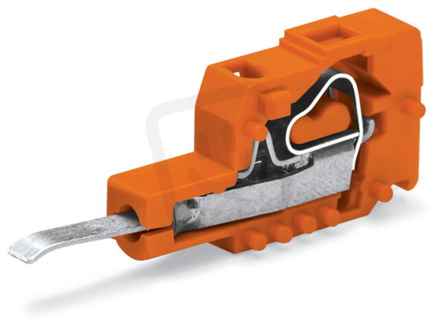 Modul zkušební zástrčky s kontaktním jazýčkem, rozteč 7,62 mm / 0,3, oranžová
