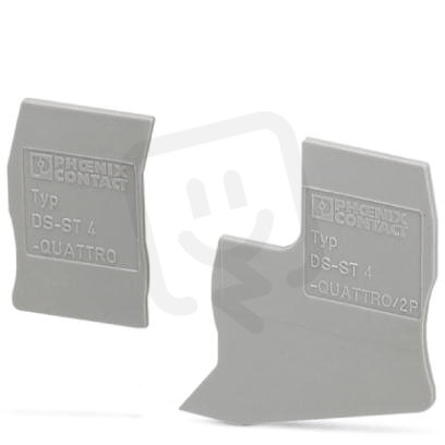 DS-ST 4/P Segment krytu, délka: 72 mm, výška: 36,5 mm, barva: šedá 3043750