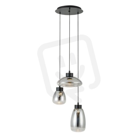 Závěsné svítidlo SARNARRA LED -černá/černá-TRANSP. 3X5,4W EGLO 390299