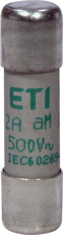 Válcová pojistka CH10 aM 2A/500V ETI 002652011