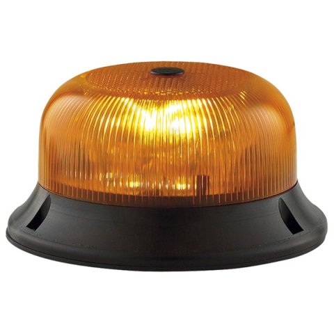 Maják LED LWX R DIN B 12/24V DC, IP66, oranžová, černá, základna plochá, rotace