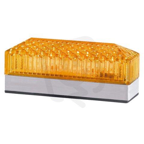 Svítidlo 12 LINEAR S/F LED 24 V, ACDC, IP54, oranžová, světle šedá SIRENA 66461