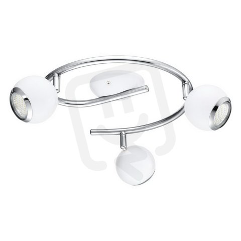 Bodové svítidlo BIMEDA G-FORM/3xGU10-LED bílá/chrom 8,4W IP20 EGLO 31003