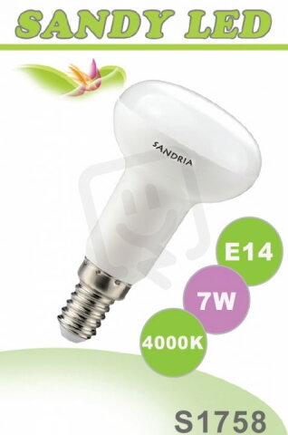 Sandy S1758 SANDY LED E14 R50 7W SMD 4000K