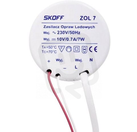 Skoff ZL-007-C-1-1 LED napaječ 10V/7W ZOL 7