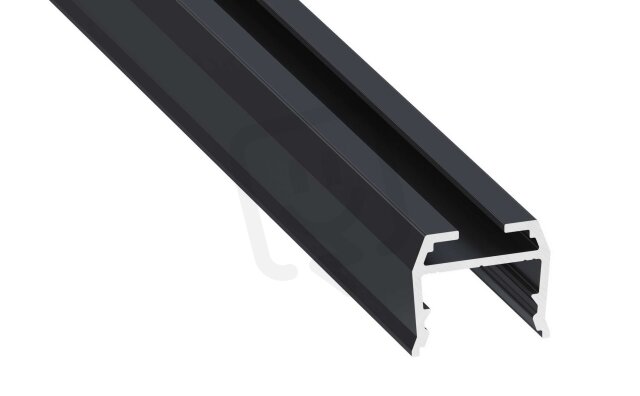 Přisazený hliníkový profil AL-PROFIL AXEL ROCK ANTHRACITE LACQUERED 1M GXLP1174