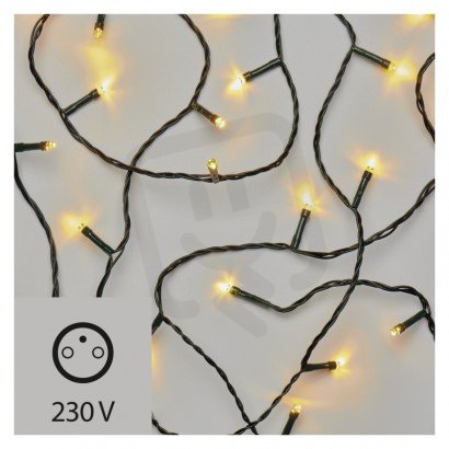 LED vánoční řetěz, 2,5m, vnitřní použití, teplá bílá