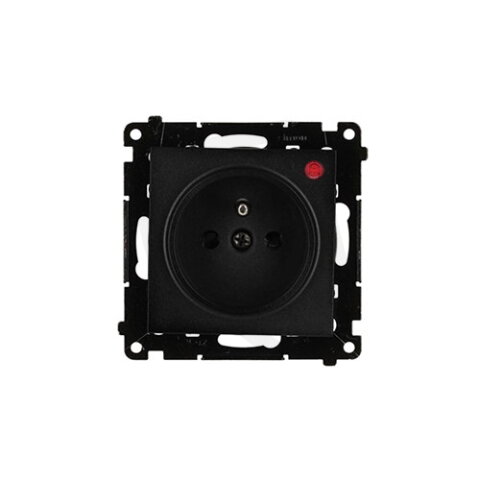 Zásuvka silová 1 násobná typ E (přístroj