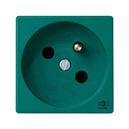 Zásuvka silová K45 (přístroj s krytem),