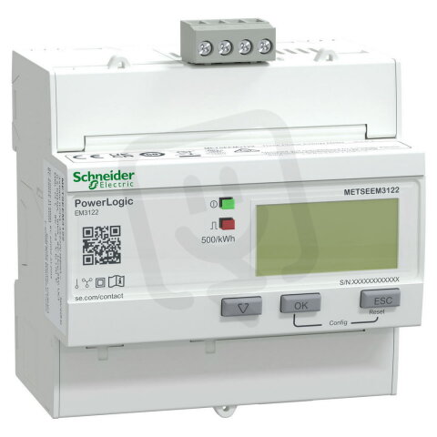 METSEEM3122 Elektroměr, přímý 45A, RS485