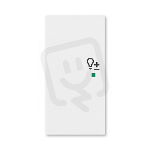 ABB Levit Kryt 2násobný levý symbol stmívání bílá 6220H-A02104 03