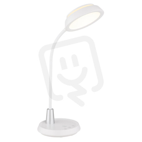 Stolní lampa KIRK bílá matná LED 12W 230V,60-650lm, 3000/4000/6000K GLOBO 58496W