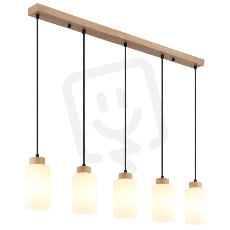 Závěsné svítidlo ROWENA hnědá 5xE27, max. 60W 230V GLOBO 15977-5H