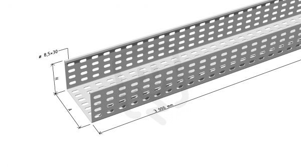 Žlab LINEAR 1   300/100 "SZ" 1,0 mm perf